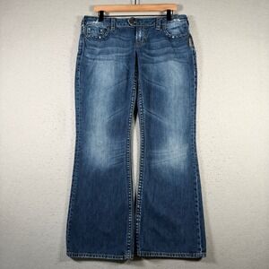 Silver Jeans Co Tuesday Low Rise Bootcut Jeans Medium Wash Blue 31/31 Y2K